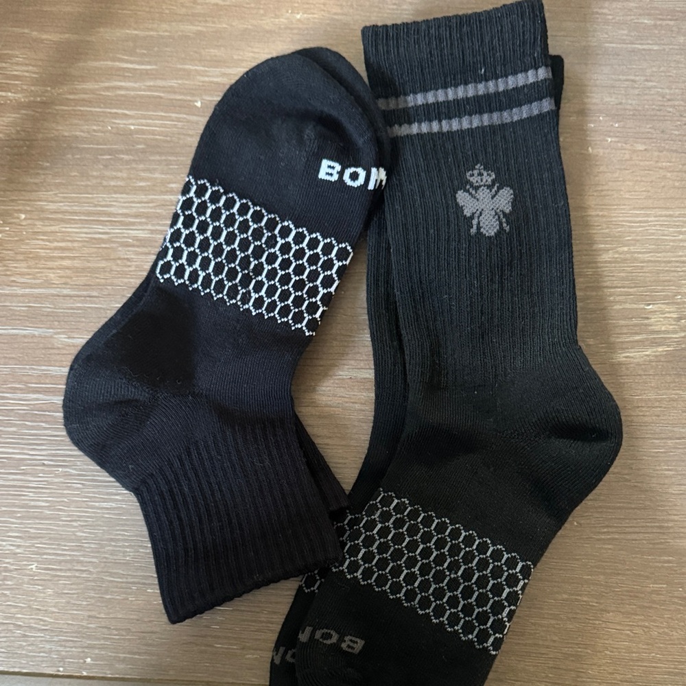 Black bombas Socks bundle